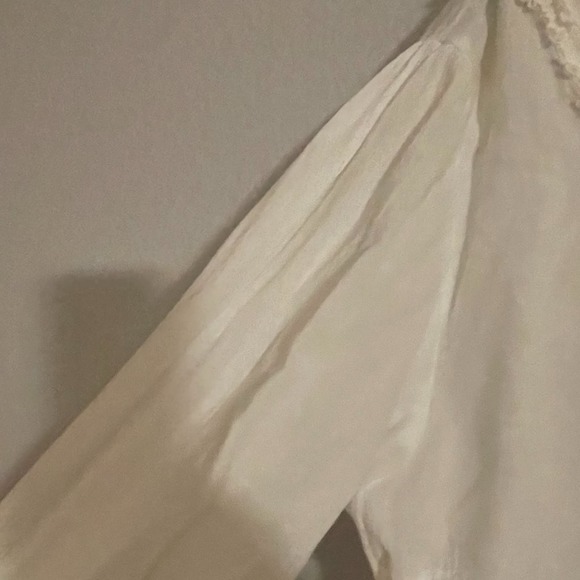 La Cotonniere Women's White Embroidered Long Sleeve Dress 3XL - Picture 13 of 13